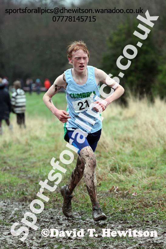 Intermediate boys Northern Inter Counties Schools Cross Country, Stockton. Photo: David T. Hewitson/Sports for All Pics